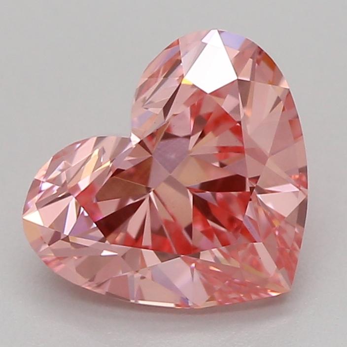 1.04 Ct. Fancy Vivid Pink Heart Lab Grown Diamond