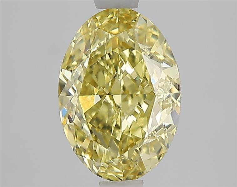 2.05 Ct. Fancy Vivid Yellow Yellow Oval Lab Grown Diamond