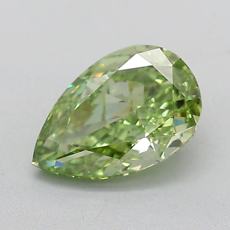 1.01 Ct. Fancy Vivid  Green Pear Lab Grown Diamond