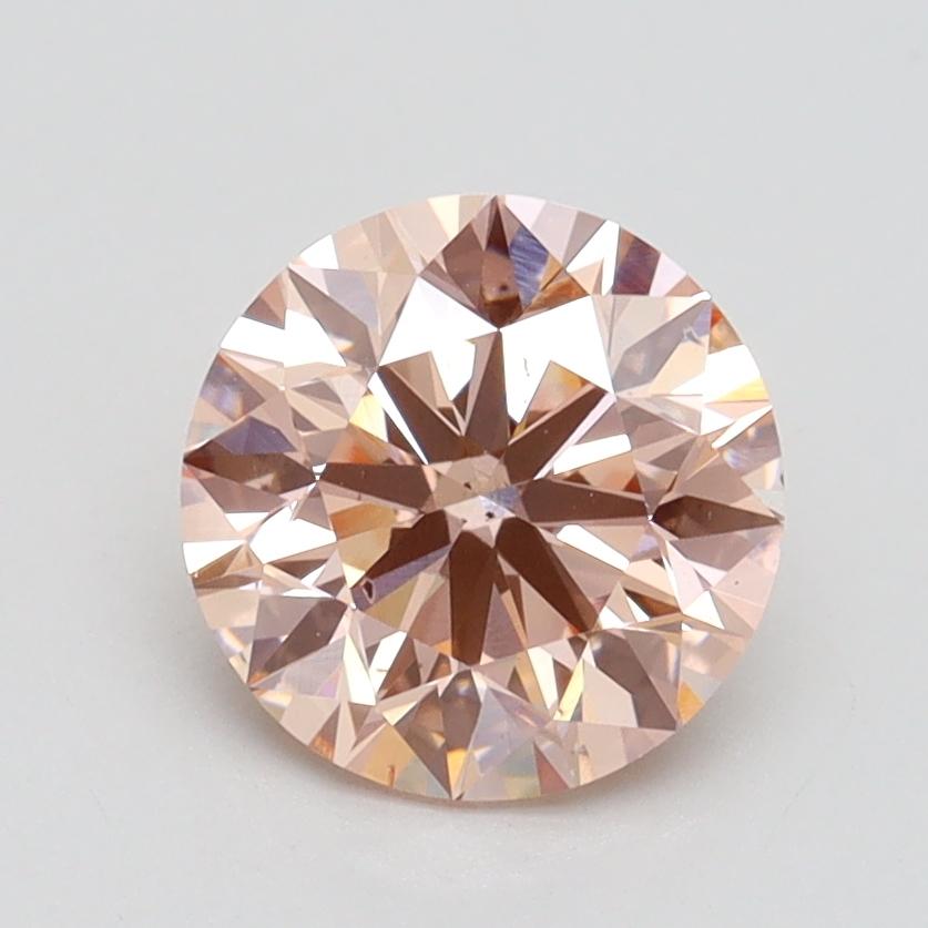 1.51 Ct. Fancy Intense Pink Round Lab Grown Diamond