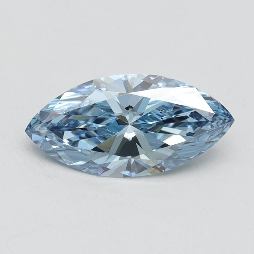 1.11 Ct. Fancy Vivid Blue Marquise Lab Grown Diamond