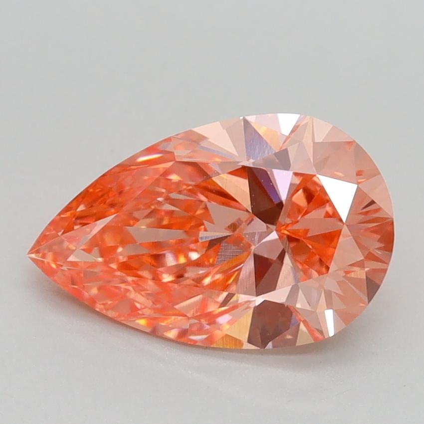 1.73 Ct. Fancy Vivid Pink Pear Lab Grown Diamond