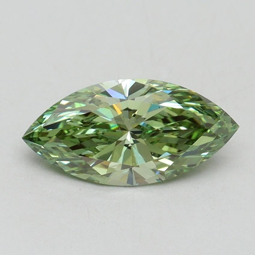 1.00 Ct. Fancy Vivid Green Marquise Lab Grown Diamond