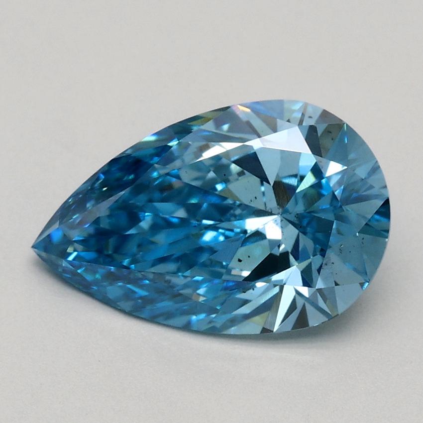 1.50 Ct. Fancy Vivid Blue Pear Lab Grown Diamond