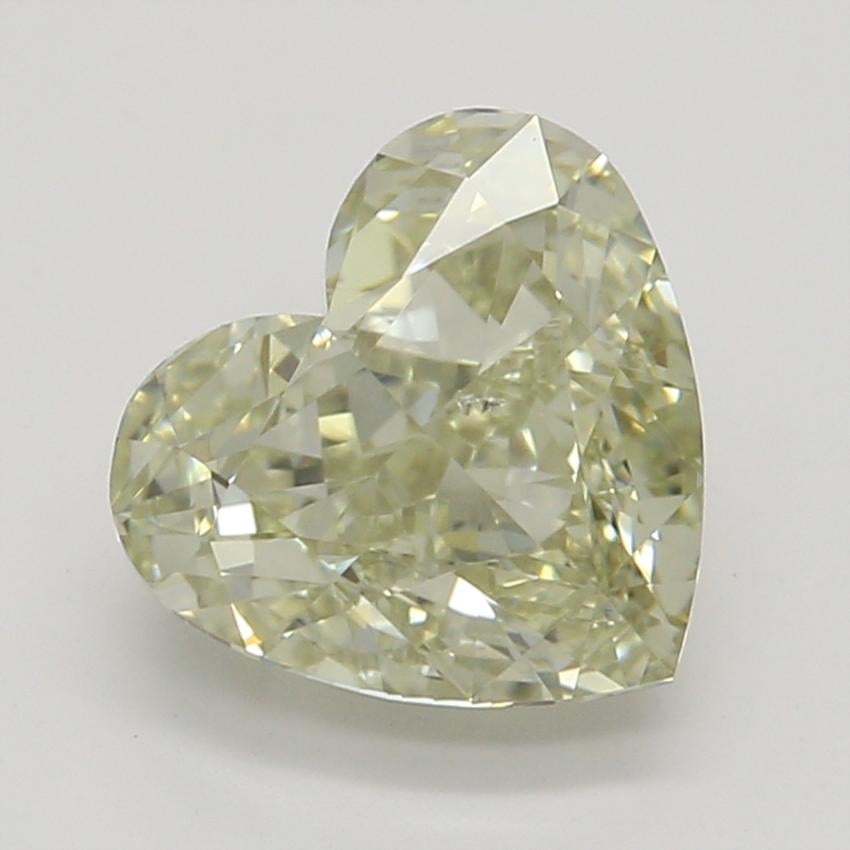 1.23 Ct. Fancy Brownish Greenish Yellow Heart Diamond