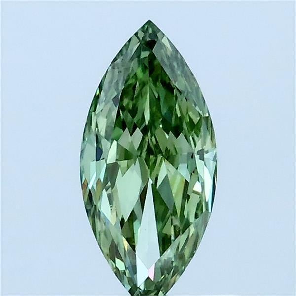 0.60 Ct. Fancy Vivid Green Marquise Lab Grown Diamond