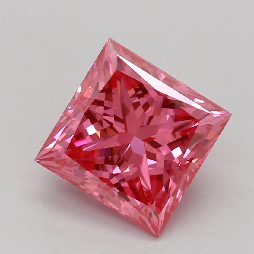 1.05 Ct. Fancy Vivid Pink Princess Lab Grown Diamond