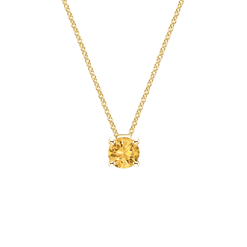 14K Yellow Gold Floating Solitaire 