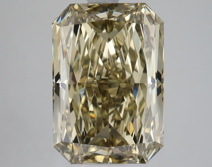 5.50 Ct. Fancy Grayish Yellow Radiant Lab Grown Diamond
