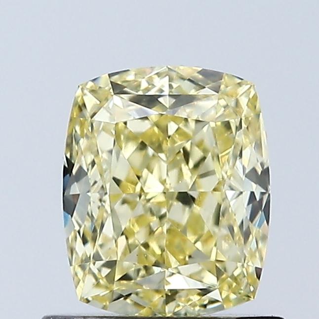1.00 Ct. Fancy Intense Yellow Cushion Lab Grown Diamond