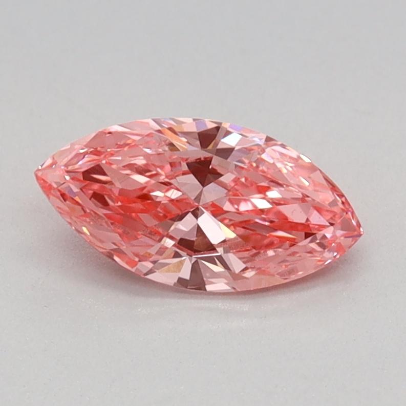 0.41 Ct. Fancy Vivid Pink Marquise Lab Grown Diamond