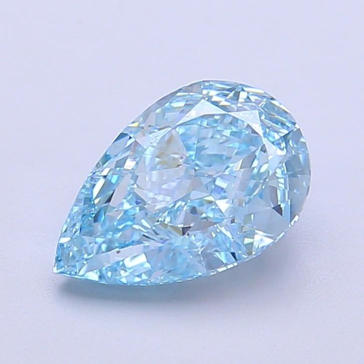 1.87 Ct. Fancy Vivid Blue Pear Lab Grown Diamond