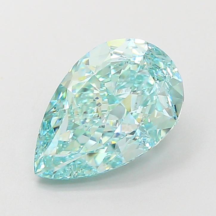 2.24 Ct. Fancy Vivid Green Pear Lab Grown Diamond