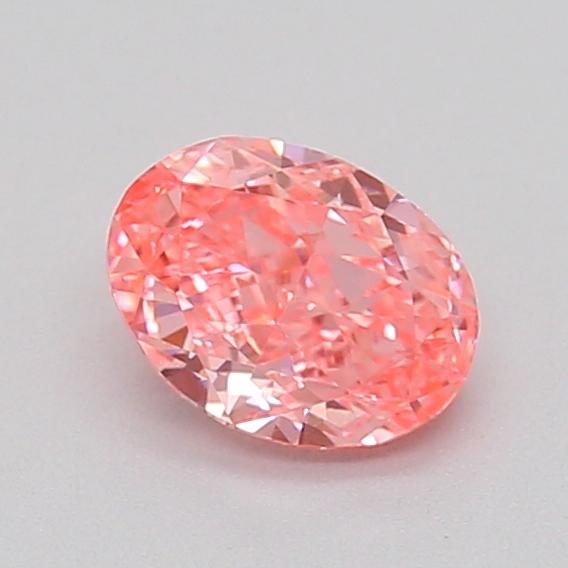 0.31 Ct. Fancy Vivid  Pink Oval Lab Grown Diamond