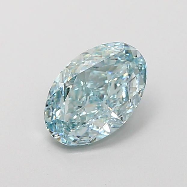 1.14 Ct. Fancy Intense  Green Oval Lab Grown Diamond