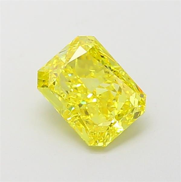 1.08 Ct. Fancy Vivid  Yellow Radiant Lab Grown Diamond