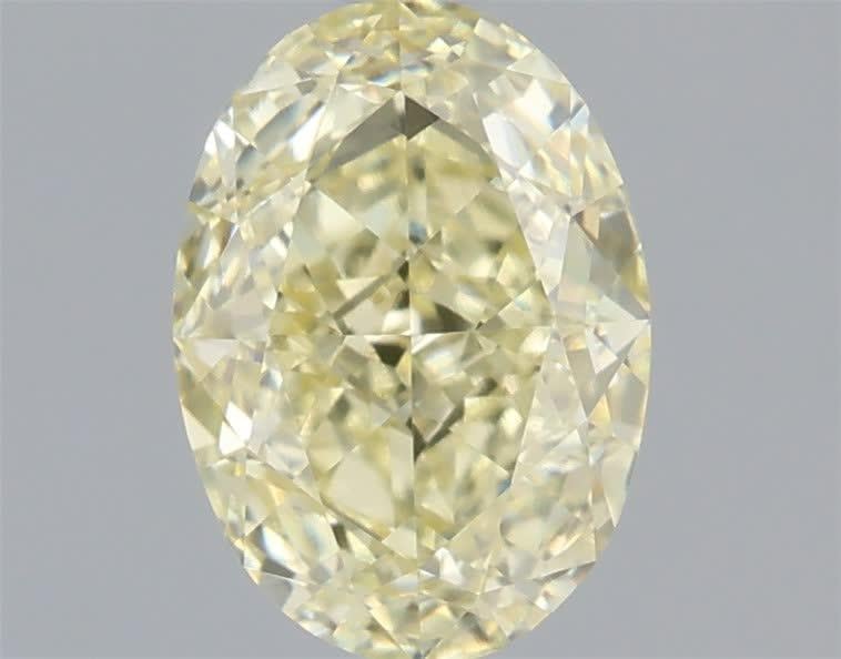 1.03 Ct. Fancy Light Yellow Oval Lab Grown Diamond
