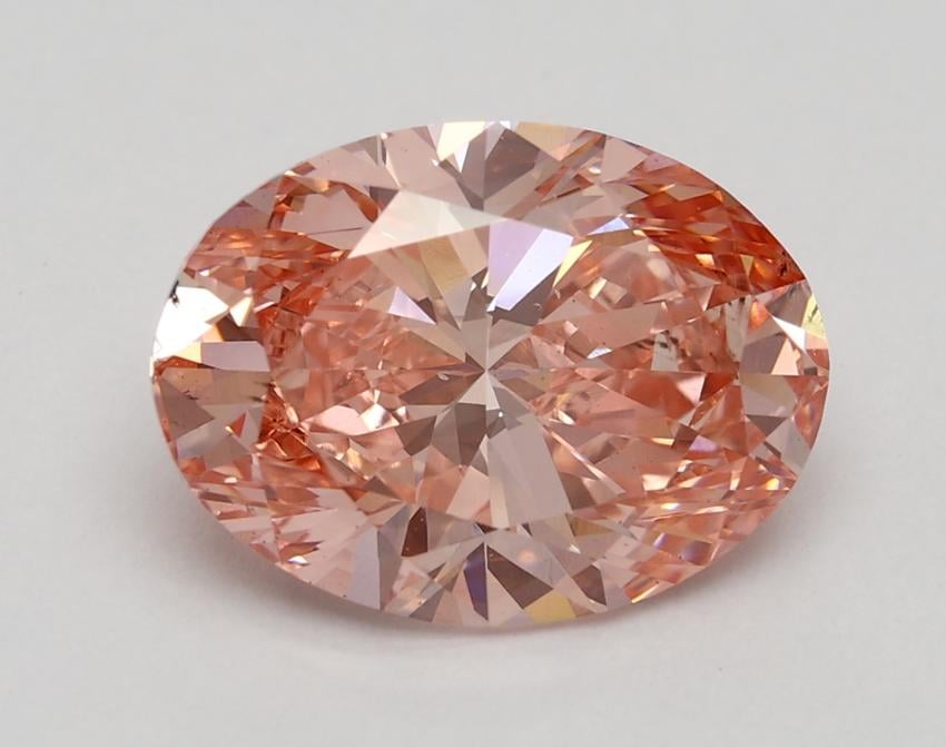 2.51 Ct. Fancy Vivid Pink Oval Lab Grown Diamond