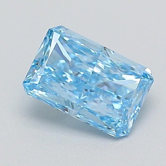 0.36 Ct. Fancy Vivid  Blue Radiant Lab Grown Diamond