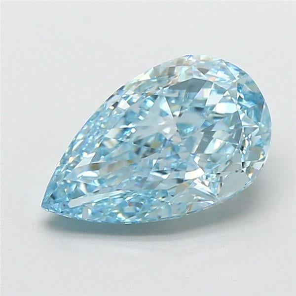 1.84 Ct. Fancy Vivid Blue Pear Lab Grown Diamond