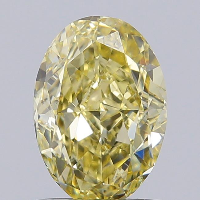 1.08 Ct. Fancy Yellow Oval Lab Grown Diamond