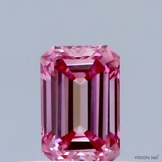 0.33 Ct. Fancy Intense Pink Emerald Lab Grown Diamond