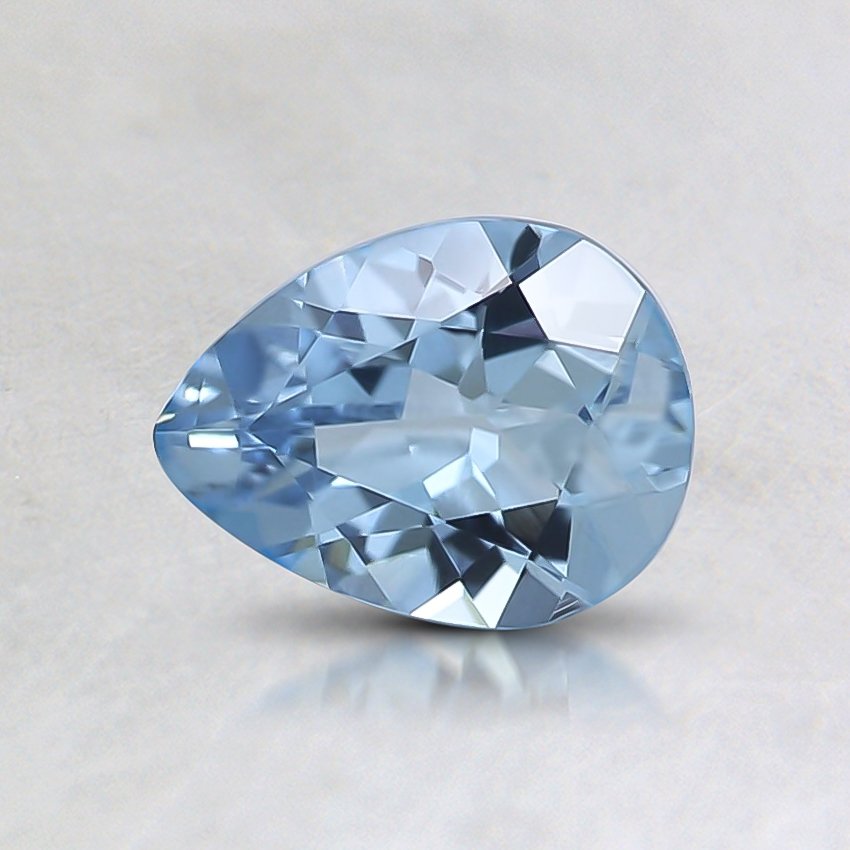 6.5x5mm Fine Pear Aquamarine