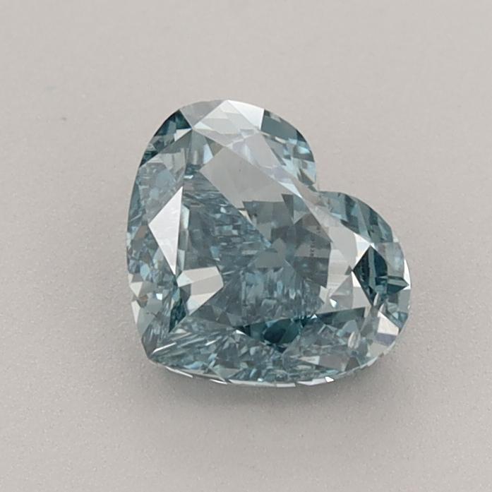 1.08 Ct. Fancy Vivid  Blue Heart Lab Grown Diamond