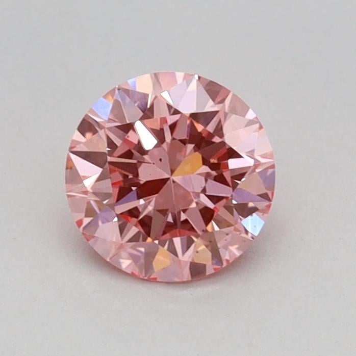 0.44 Ct. Fancy Vivid Pink Round Lab Grown Diamond