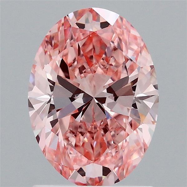 1.50 Ct. Fancy Vivid Pink Oval Lab Grown Diamond