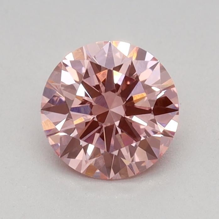 0.50 Ct. Fancy Vivid Pink Round Lab Grown Diamond