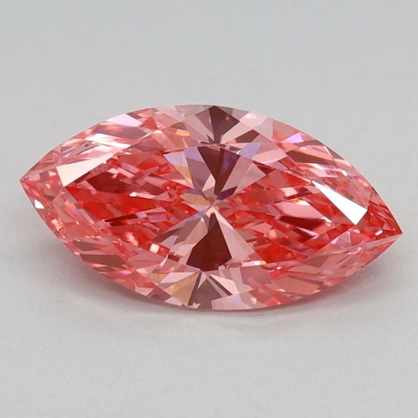 0.88 Ct. Fancy Vivid Pink Marquise Lab Grown Diamond