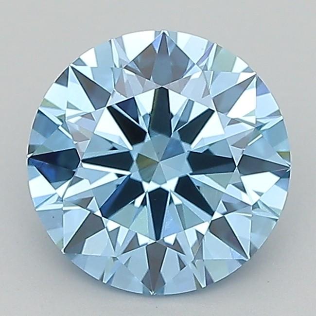 1.73 Ct. Fancy Vivid  Blue Round Lab Grown Diamond