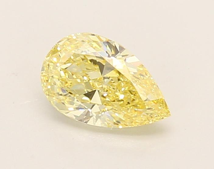 0.65 Ct. Fancy Intense Yellow Pear Lab Grown Diamond
