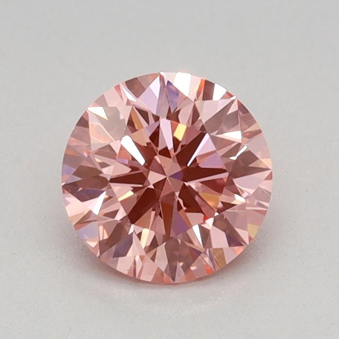 0.50 Ct. Fancy Vivid Pink Round Lab Grown Diamond
