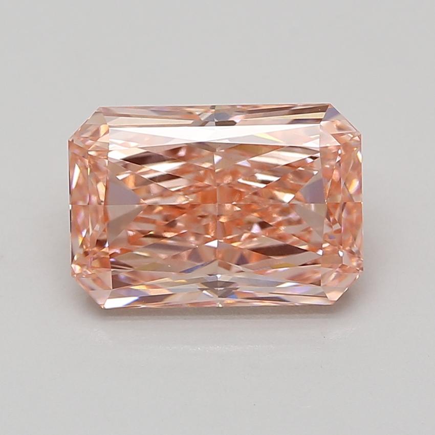 4.92 Ct. Fancy Vivid Pink Radiant Lab Grown Diamond