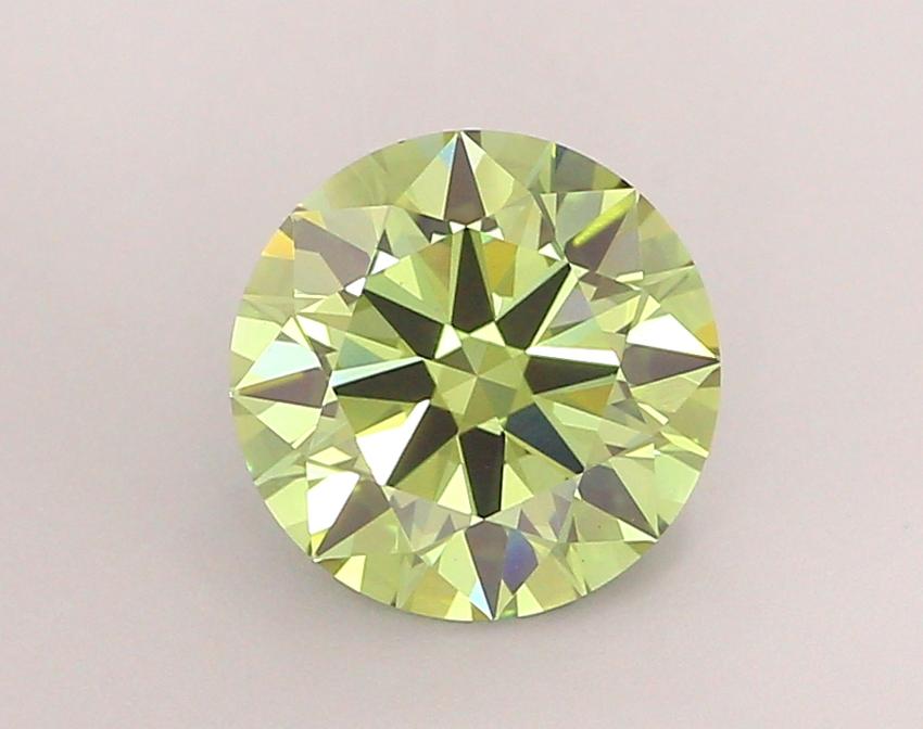 2.31 Ct. Fancy Vivid  Green Round Lab Grown Diamond