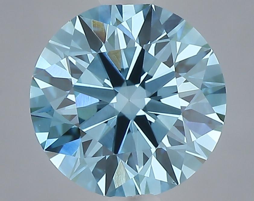 1.01 Ct. Fancy Vivid Blue Round Lab Grown Diamond