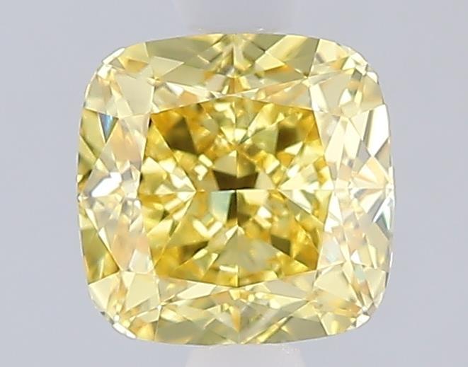 1.54 Ct. Fancy Vivid Yellow Yellow Cushion Lab Grown Diamond