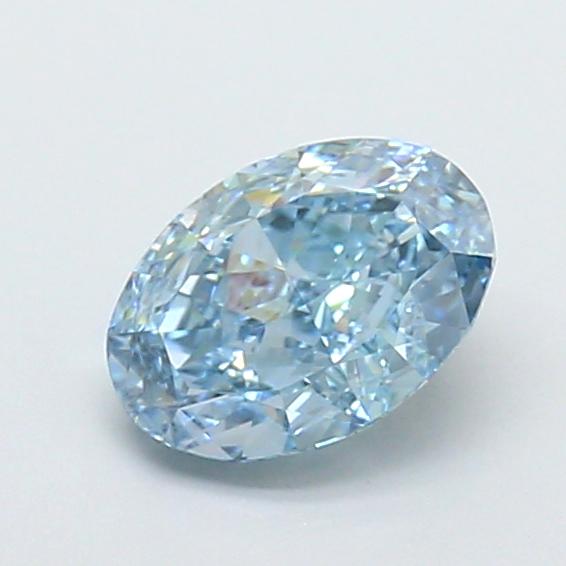 1.50 Ct. Fancy Vivid Blue Oval Lab Grown Diamond