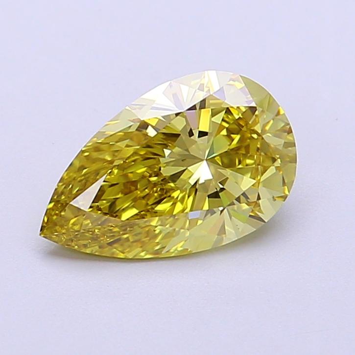 1.30 Ct. Fancy Intense Yellow Pear Lab Grown Diamond