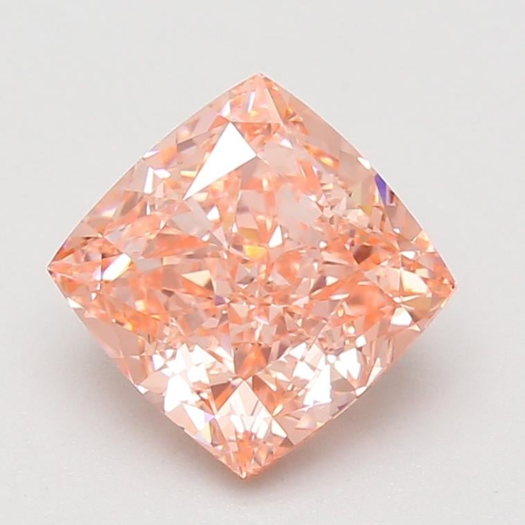 3.10 Ct. Fancy Vivid Pink Cushion Lab Grown Diamond