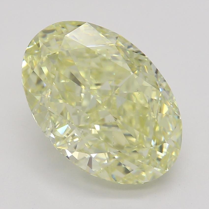 2.53 Ct. Fancy Light Yellow Oval Diamond