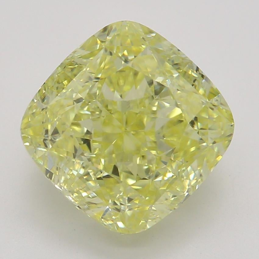 2.26 Ct. Fancy Intense Yellow Cushion Diamond