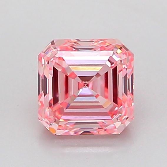 1.03 Ct. Fancy Intense Pink Asscher Lab Grown Diamond