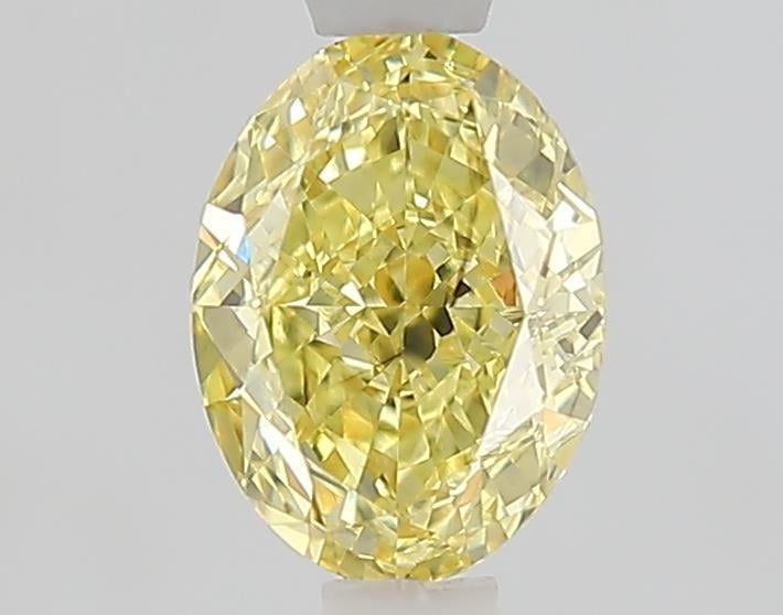 1.06 Ct. Fancy Intense  Yellow Oval Lab Grown Diamond