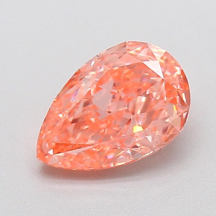 1.07 Ct. Fancy Vivid  Pink Pear Lab Grown Diamond
