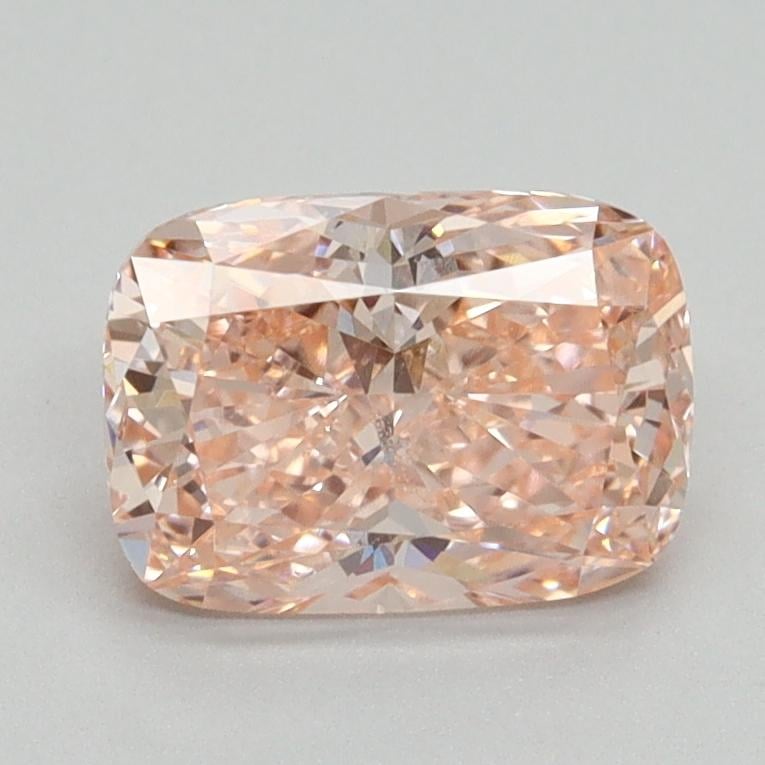 1.32 Ct. Fancy Vivid Pink Cushion Lab Grown Diamond