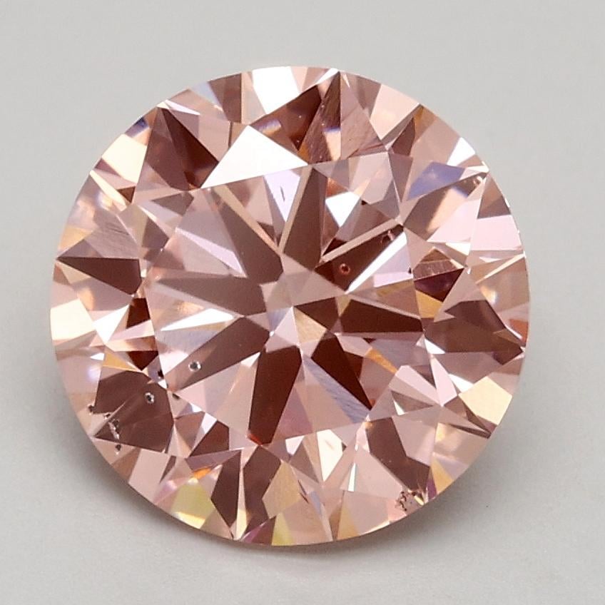 2.03 Ct. Fancy Intense Pink Round Lab Grown Diamond