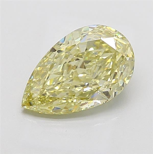 3.08 Ct. Fancy Intense Yellow Pear Lab Grown Diamond